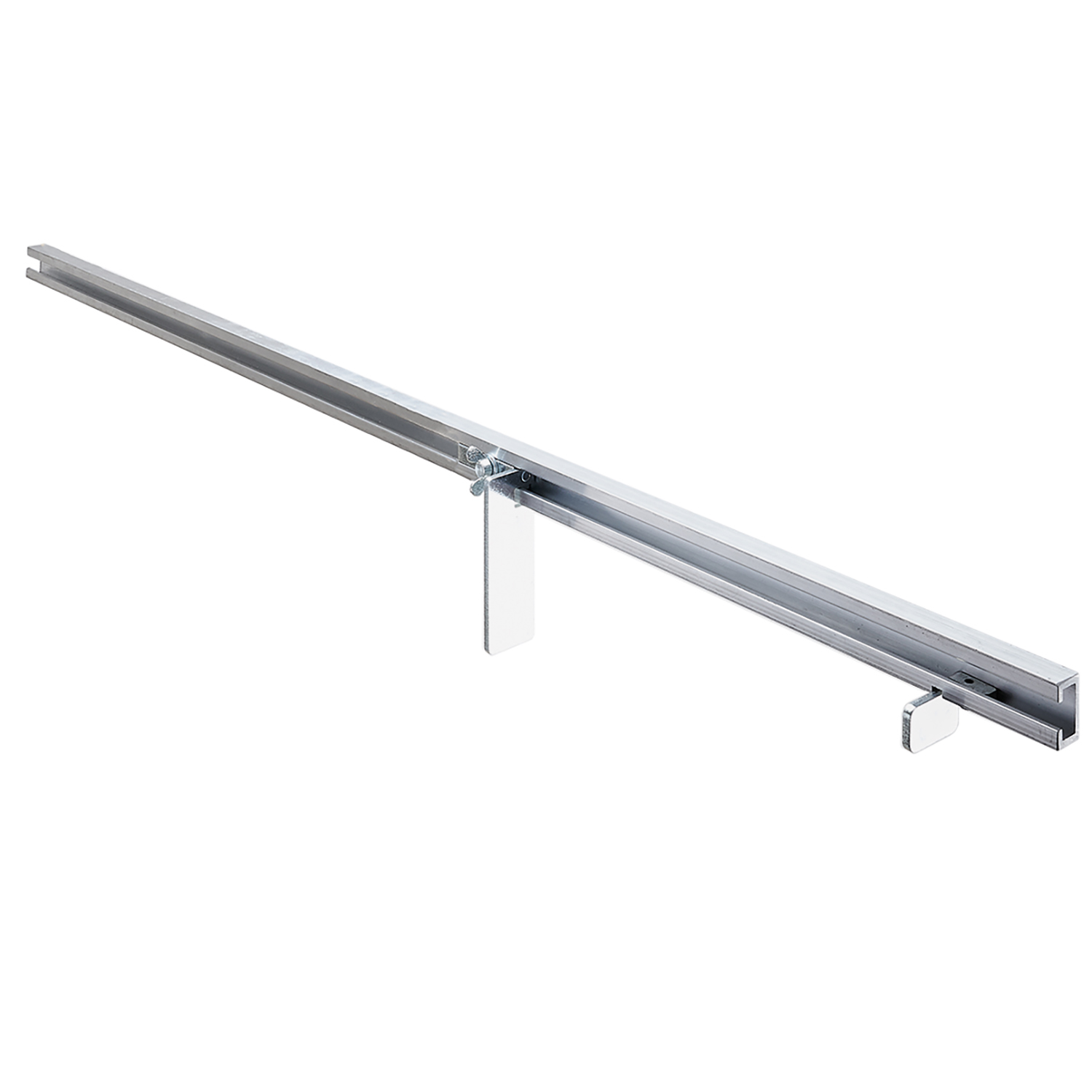 Hettich Schiene 1000 mm mit 2 Anschlägen (fester u. verstellbarer Anschlag) 14825