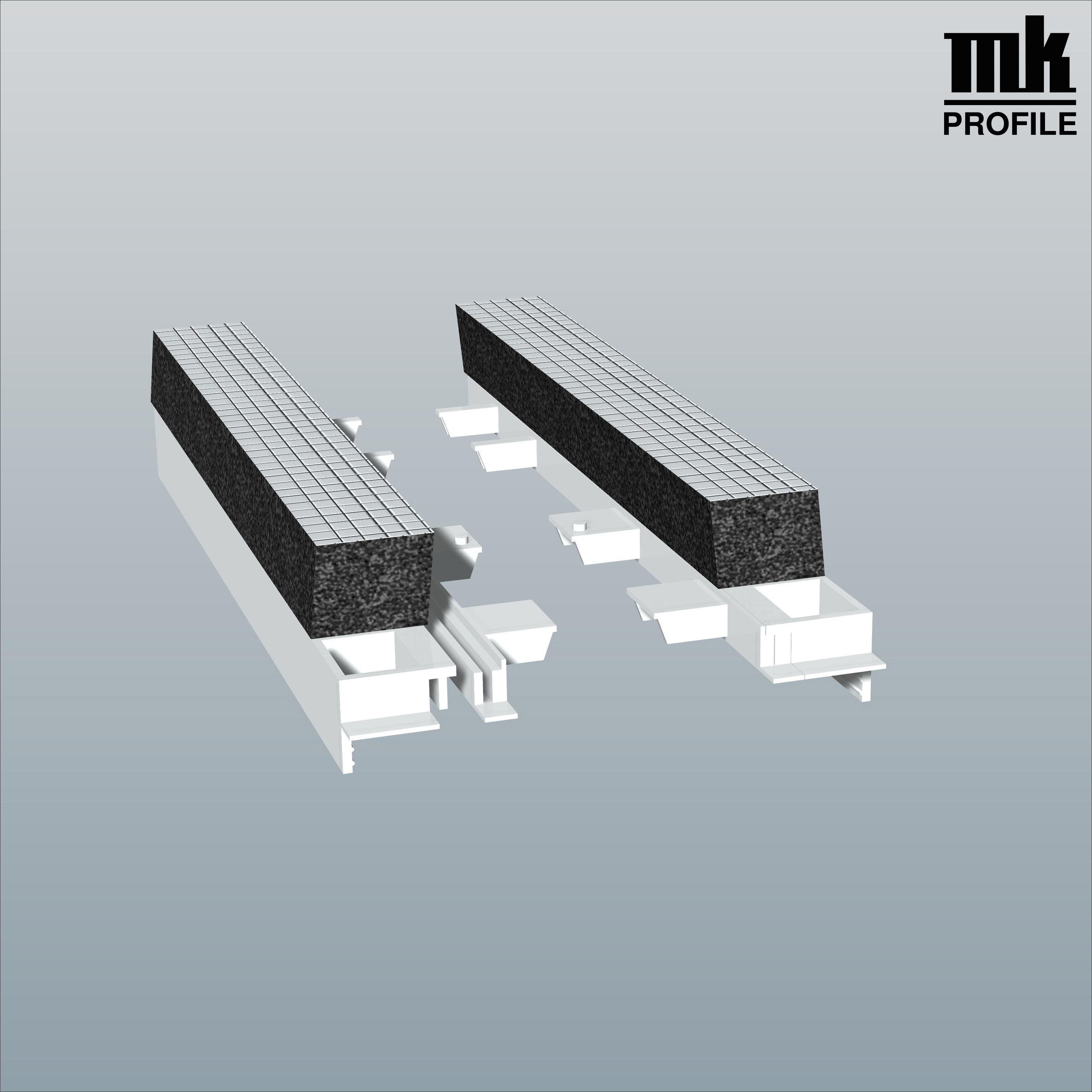Menke Adapter kompl. pass. zu D220 Flex weiss mit 20mm hohen Alu-Flex Isolierung Art.Nr. A220 FLEX