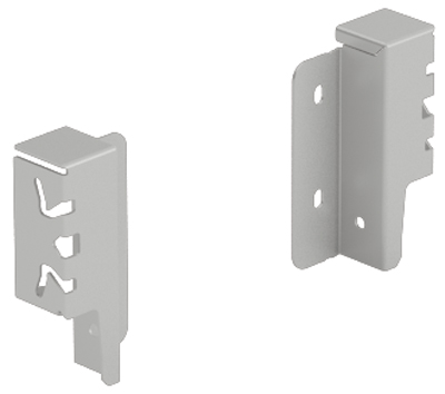 Hettich Set Rückwandverbinder ArciTech 94 mm, silber, links und rechts 9150641