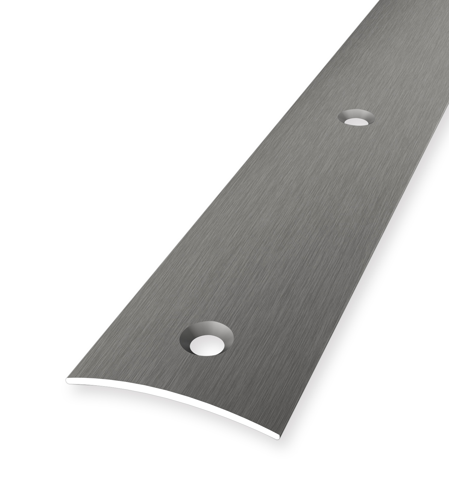 Parkettfreund Übergangsprofil PF 459, 30x4x1,5mm, 0-99mm, 2,7m Aluminium elox. Edelstahloptik fein geschl.,mittig versenkt gebohrt, SB-verp.10592702