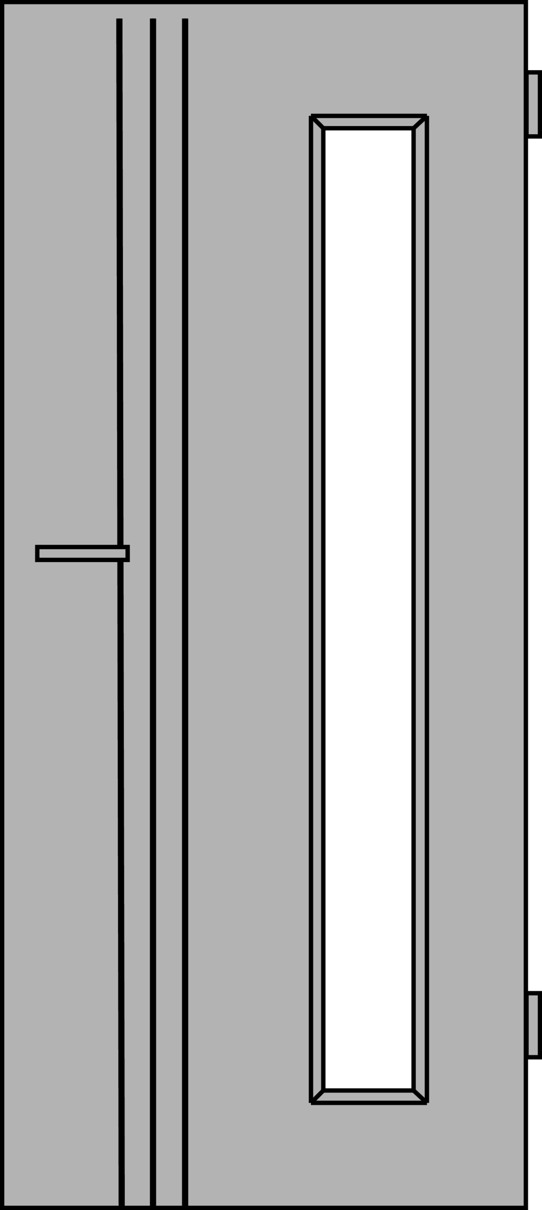Prüm Tür RY443S-LA2B KR Weisslack Exclusiv 9016 860X1985mm DIN links 43102032