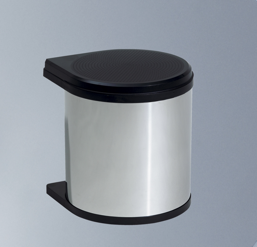 Format Einbau-Abfallsammler Mono 15 Liter schwarz/Edelstahl 87100651 4007126251503