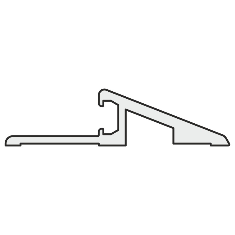 Alu Systemtechnik Altbauschwelle 60/15 Ev1 Silber Elox. Länge = 3 Mtr.