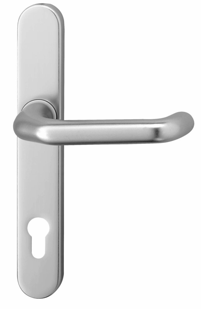 Format Rahmen-Drücker-Garnitur FO-1307 9mm VKT,92mm PZ,Innenschild mit Nocken weiß RAL 9016 f. TS 73-77mm 1307003612FOR 4317784667715