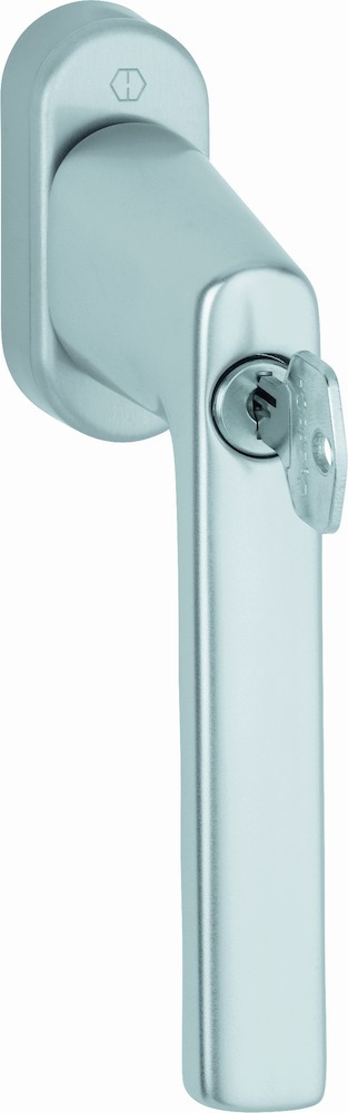 Hoppe Fenstergriff Hamburg 0700LS/U26 abschliessbar F1 N10A 7mm 32-42mm H001-EW M5x45/50mm 90Grad 100Nm 11950249