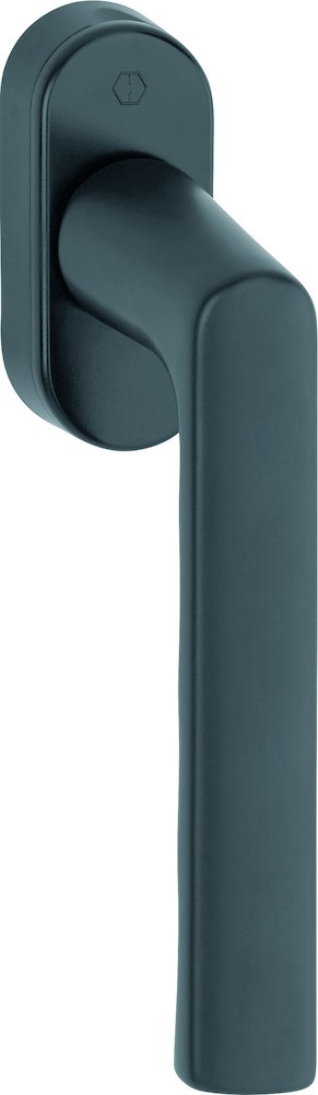 Hoppe Fenstergriff Hamburg 0700L/U26 F9714M Schwarz Matt N10A 7mm 32-42mm 90Grad M5X45/50mm 11950122