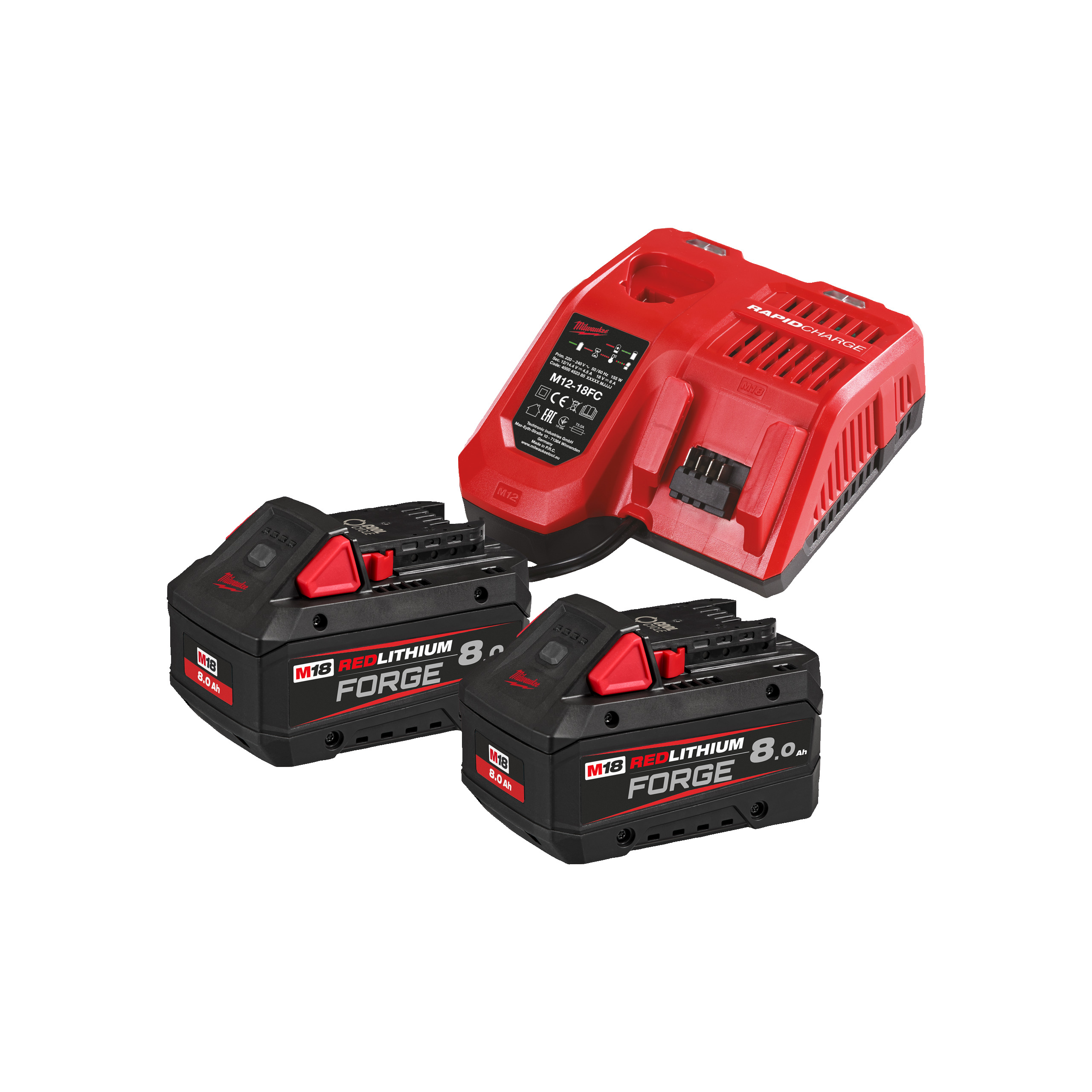 Milwaukee M18 FORGE NRG-802 Kit 4933498612