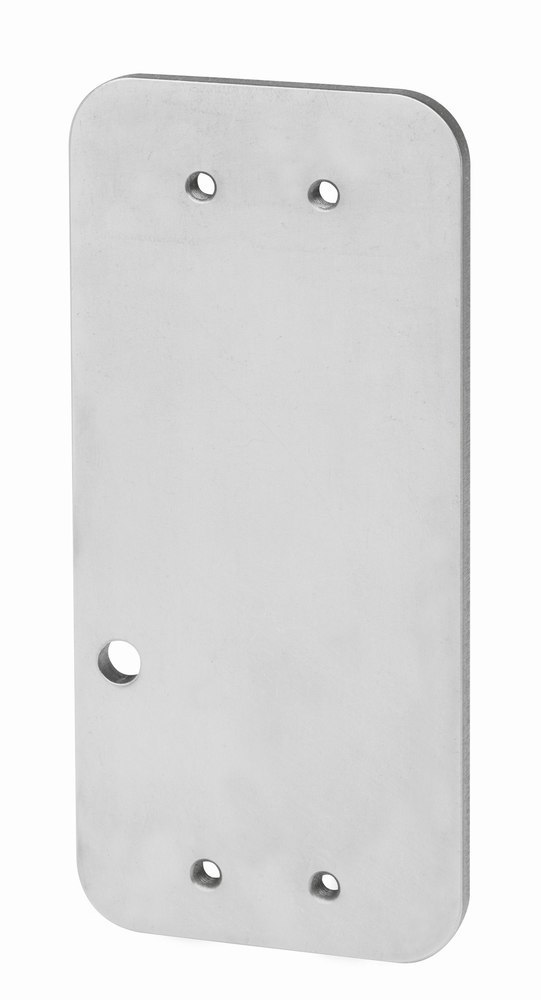 Deni Montageplatte zum aufkleben, mit Pads Edelstahl gebürstet, zu Türwächter 2.3200683