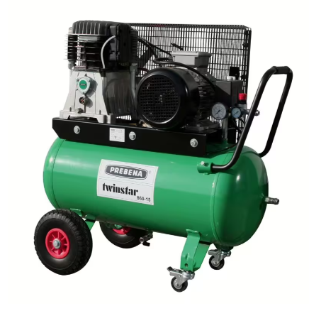Prebena Kompressor O-Twinstar 860-15 400 Volt 4000 Watt 90 Liter Kessel Ansaugleistung: 600 L Füllleistung: 450 L 15 Bar