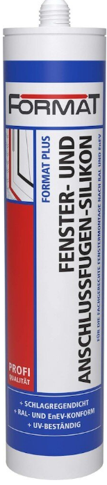Format Plus Fenster- und Anschlussfugen- Silikon Transparent 310ml 4317784529556 für Fenstermontage nach Enev und RAL
