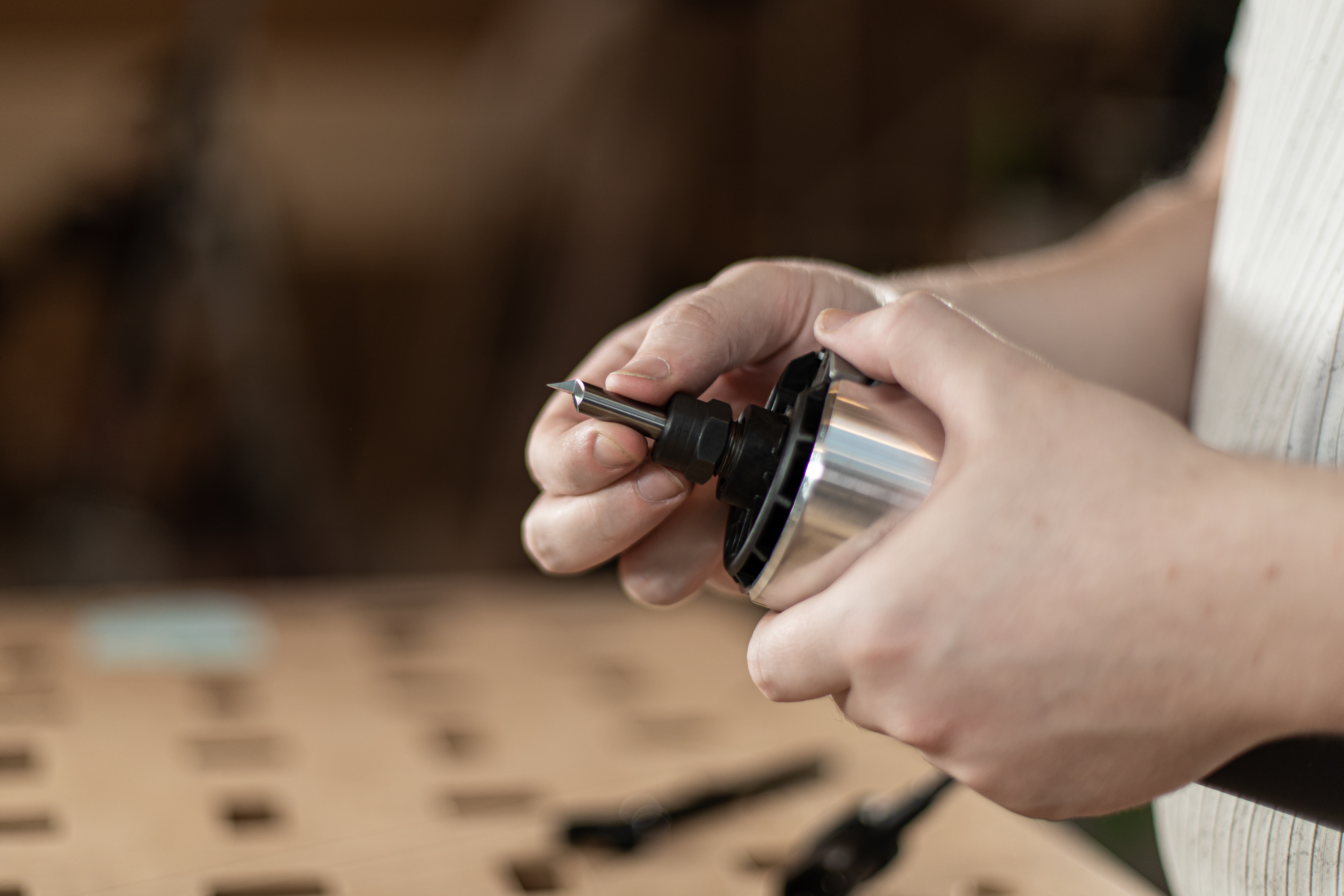 Shaper 60° Gravierfräser Länge: 54,5mm Schaftdurchmesser: 8mm SF1-8-V60E