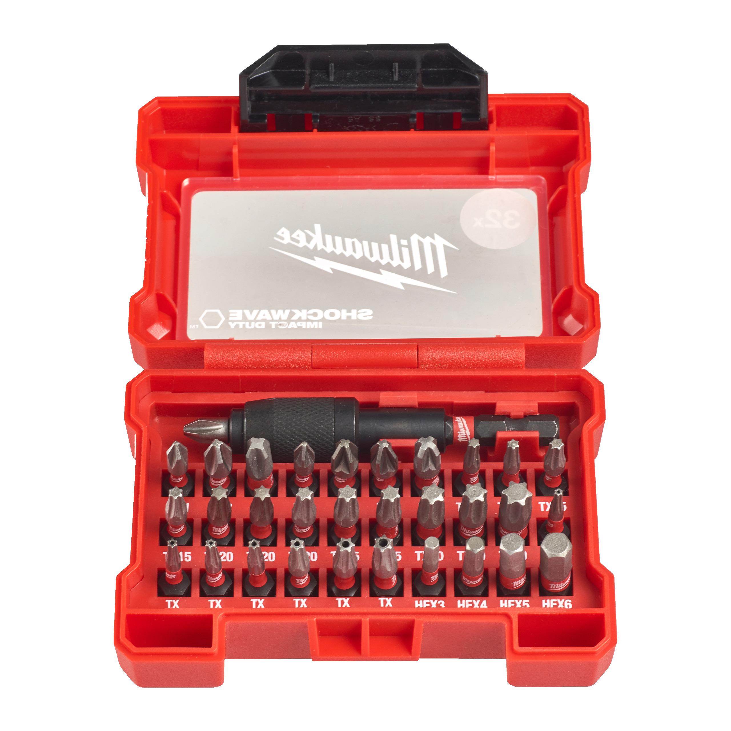 Milwaukee Bitsortiment SHOCKWAVE Compact-Set 32-teilig 4932464240