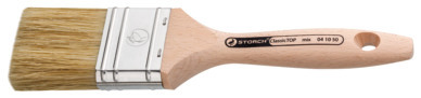 Storch Flachpinsel 60mm, Classictop mix helle Borsten  Holzstiel Profi 041065