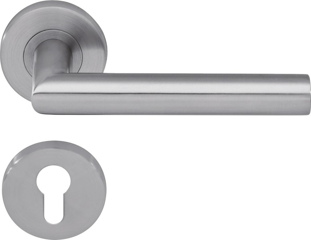 Format Kemi Drückergarnitur mit Rosette BB Edelstahl matt gebürstet TS=38-56mm 0090050057922 4317784492034