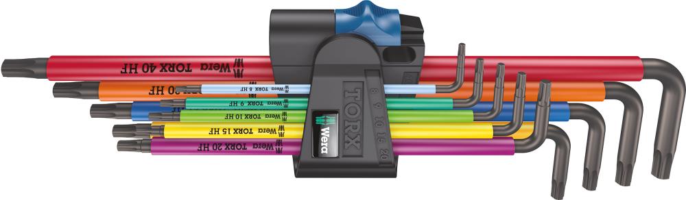 Wera Winkelschlüsselsatz, Haltefunktion 967/9 TX XL Multicolour HF 1 05024470001 TX8-TX40 967/9 TX XL HF1