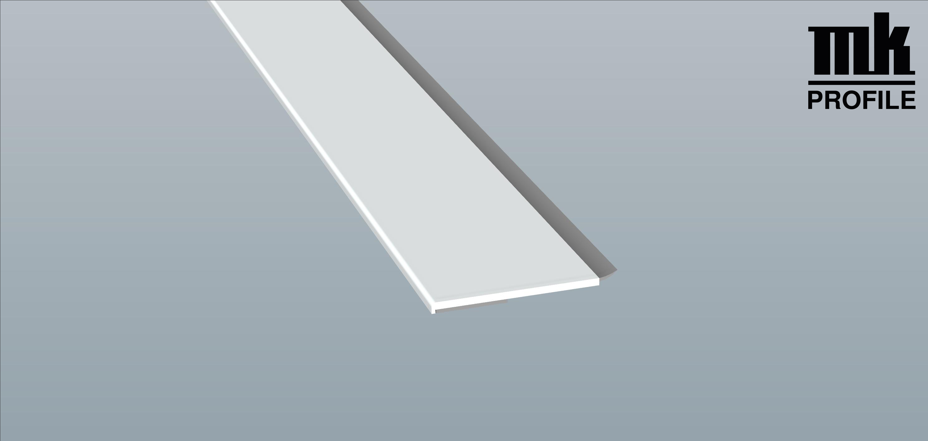 Menke Flachleiste mit Weichlippe weiss 50 X 3mm Lg 6,0 Meter Art.Nr. 078203 WL