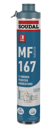 Soudal Schaum MF 167 Click & Fix, 750ml, Ve=12 St, 168092