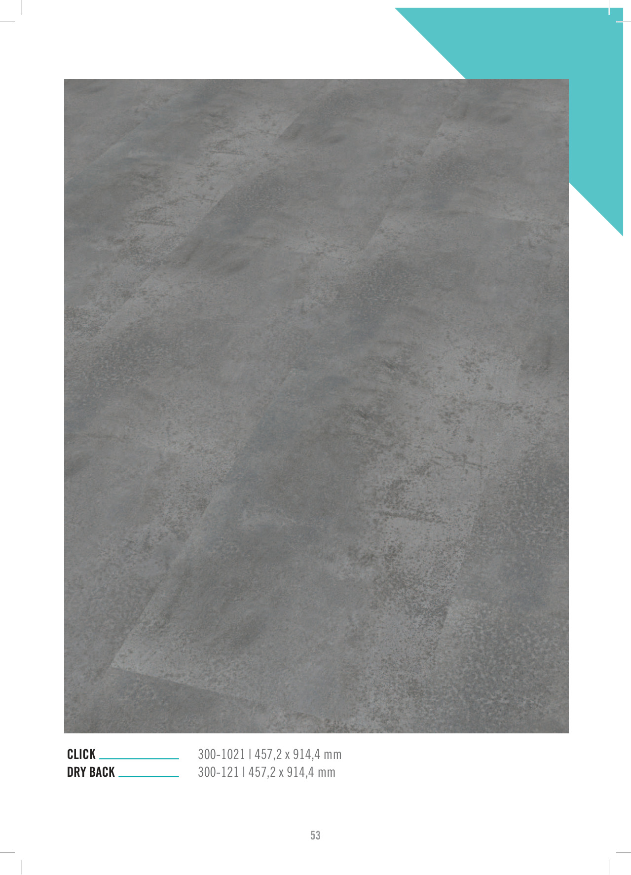 Setta Palladion Private Click-Vinyl 'OKEANIDE', 457,2x914,4x4,5mm, Nutzsch. 0,3mm, 300-1021 2,51 m²/VE, 6 Dielen/VE, 52 VE/Pal