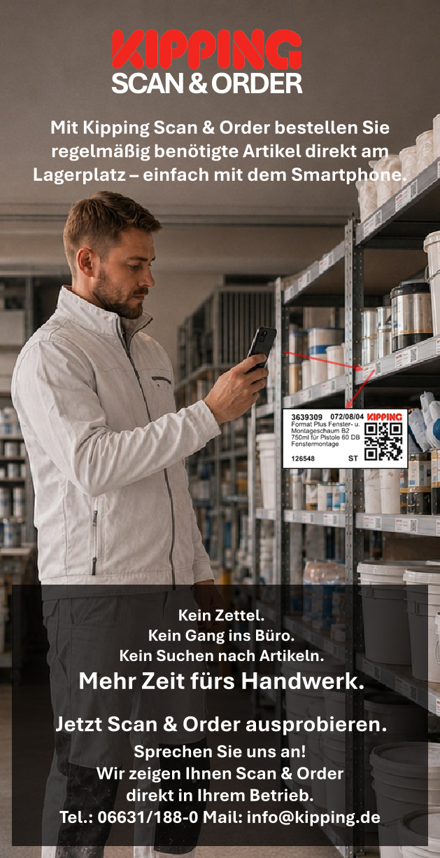 Scan and Order beim Kipping-Stand