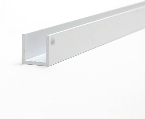 U-Schiene 20X20X20X2 mm Ral9016 Weiss Lagerlänge 6 M 17002