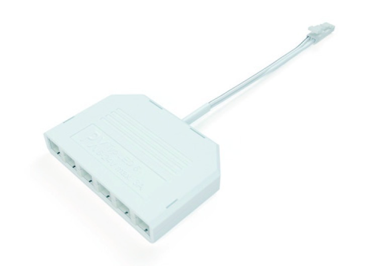 Format LED 6-fach Verteiler 2000mm Leitung, weiß 3377049555 4317784544405 77049555