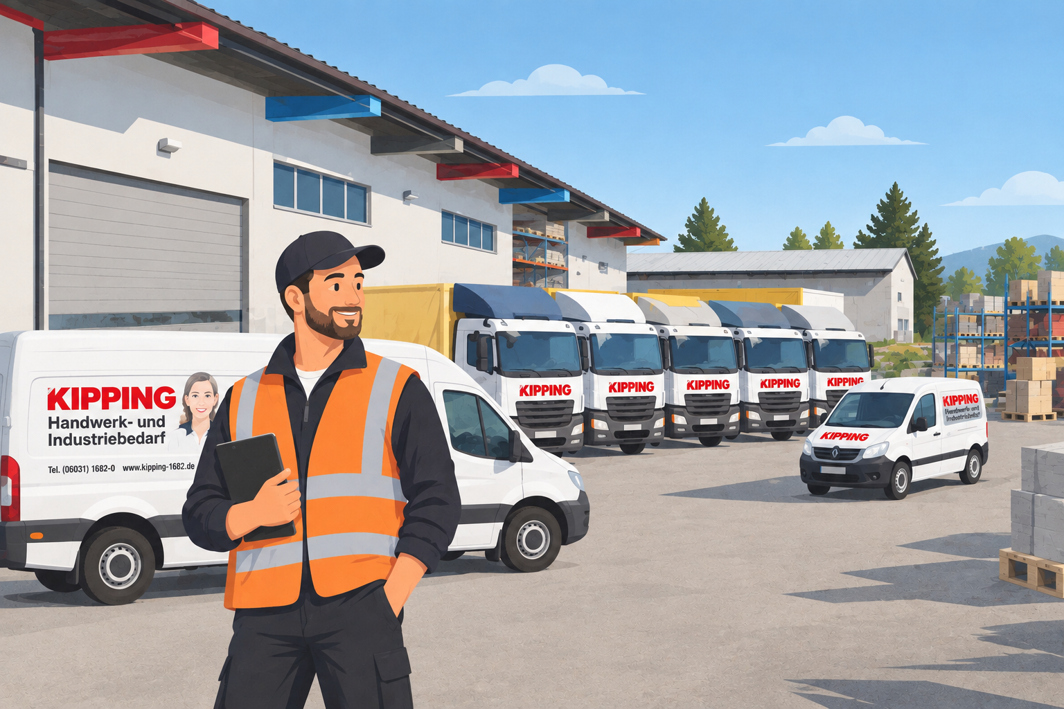 LKW-Fahrer bei Kipping