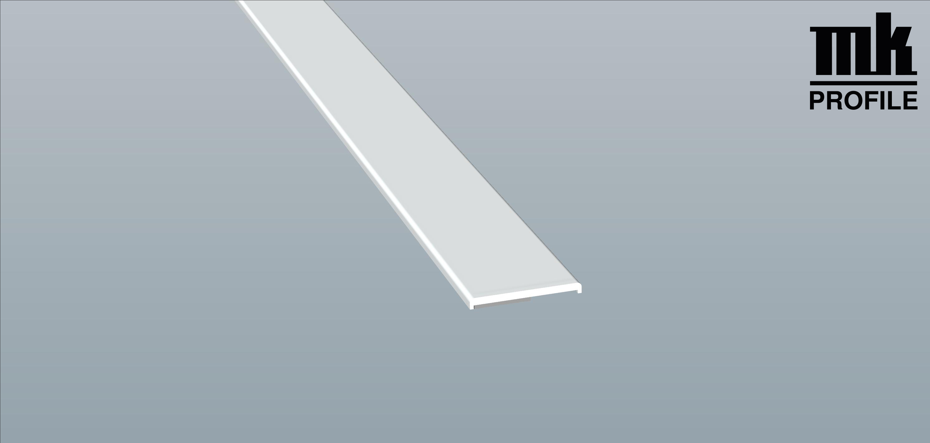 Menke Flachprofil auf Rolle 30 X 3/2mm mit Schaumklebeband weiss Art.Nr.078130R
