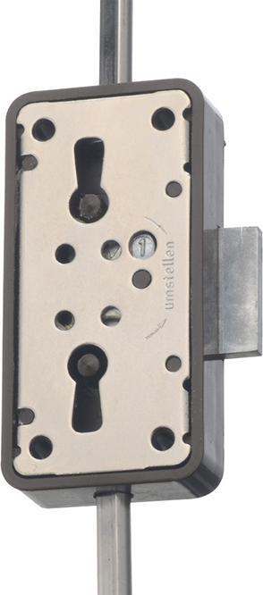 7052.15011 Drehstangen- Schloss aufl.braun,3 Zuh.